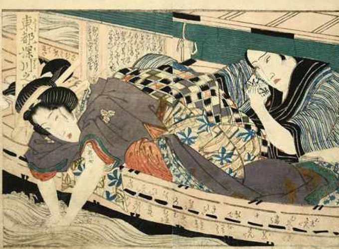  伊悦两性健康网 日本浮世绘大师英泉绝版的春宫画（三）