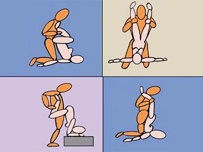 性爱技巧性交姿势图片-倒转式