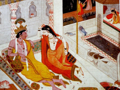 印度房中术《卡玛经》里的精美插图
