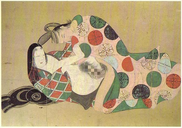 日本浮世绘春宫图一